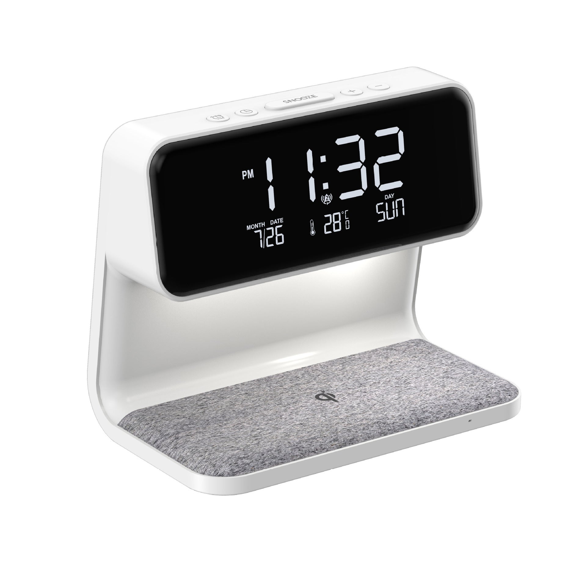 Creative Smart Bedside 3 in 1 Lamp Charger & Clock