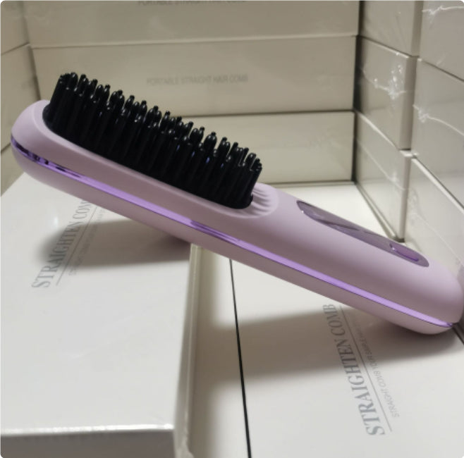 2 in 1 Wireless Hair Straightener and Curler Brush