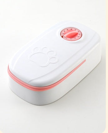 Smart Food Dispenser For Cats Dogs Timer Stainless Steel Bowl