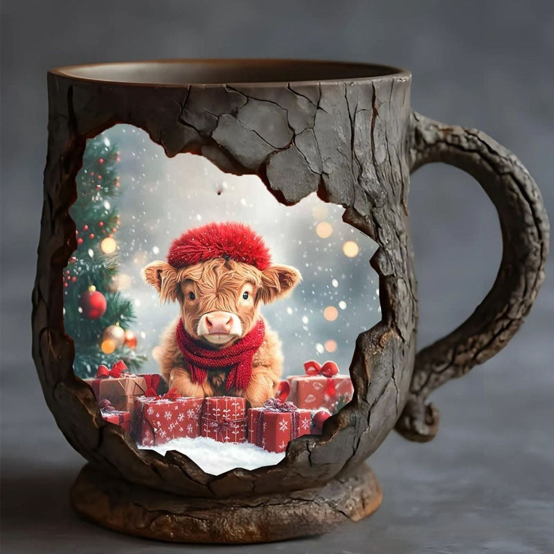 Resin Bigfoot Forest Flame Mark Cup