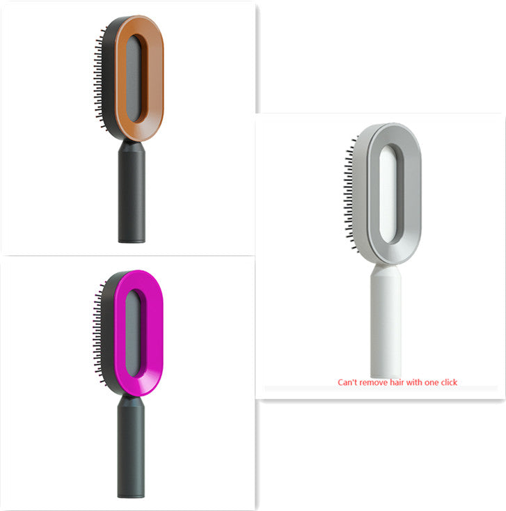 Self Cleaning Hair Brush Anti-Static Scalp Massage Comb