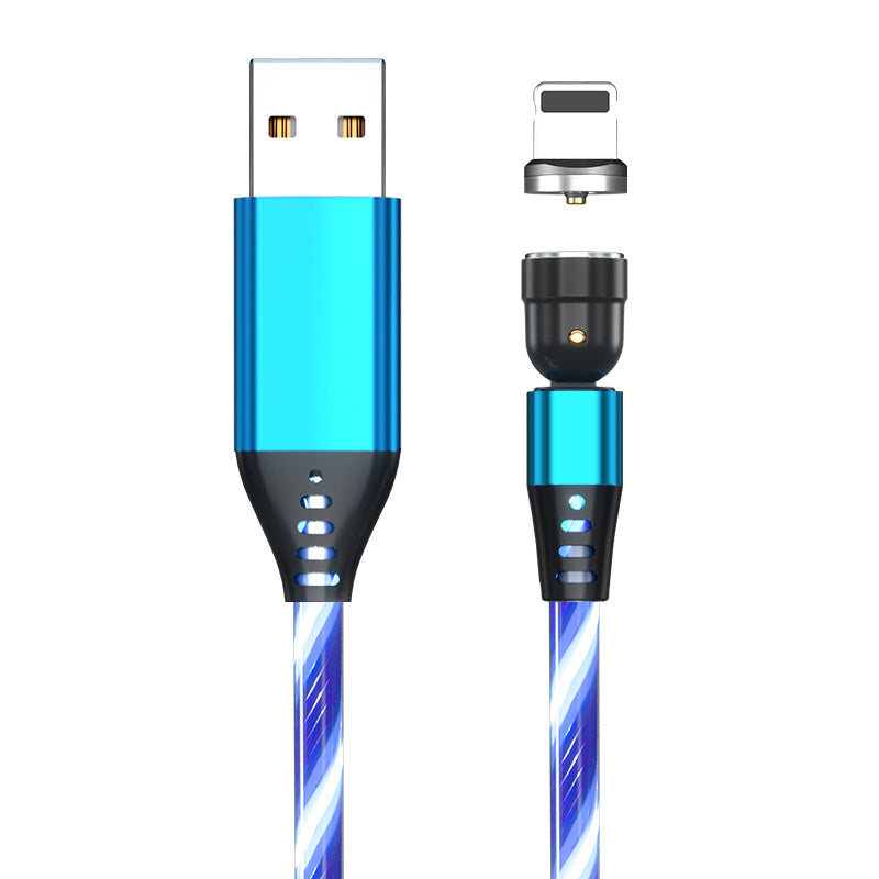 540° Magnetic Fast Charging Cable  LED USB Type C iPhone
