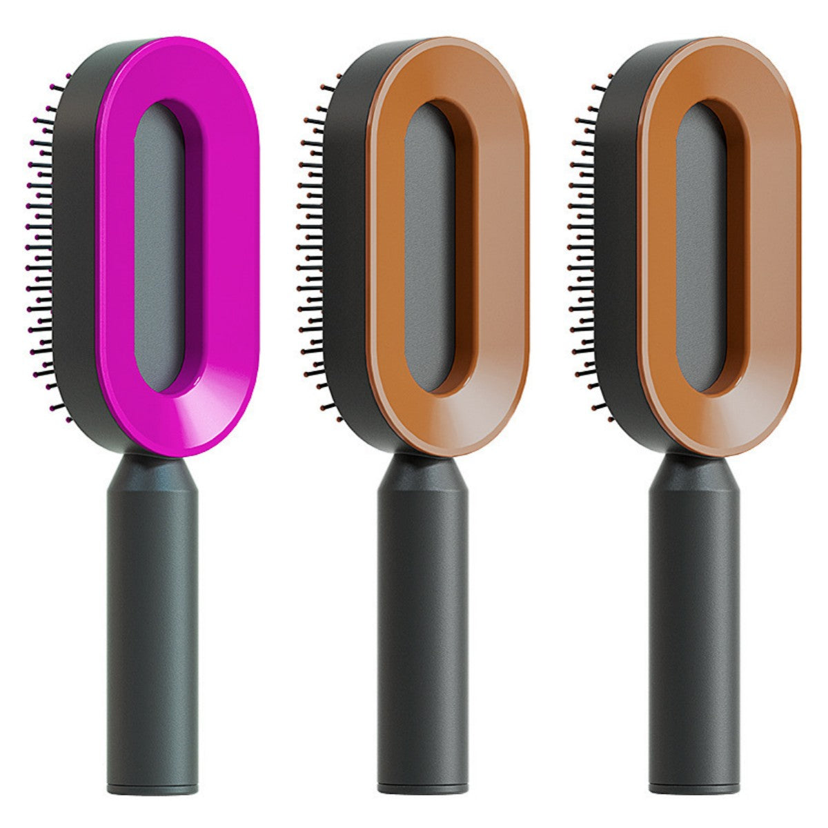 Self Cleaning Hair Brush Anti-Static Scalp Massage Comb