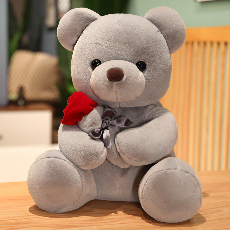 Sainishops™23 45cm New Lovely Hug Roses Teddy Bear Plush Pillow Stuffed