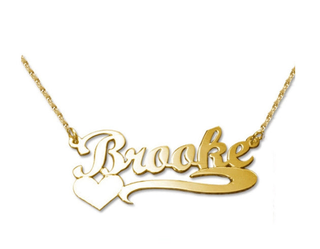 Sainishops™Custom Letter English Name Necklace Stainless Steel