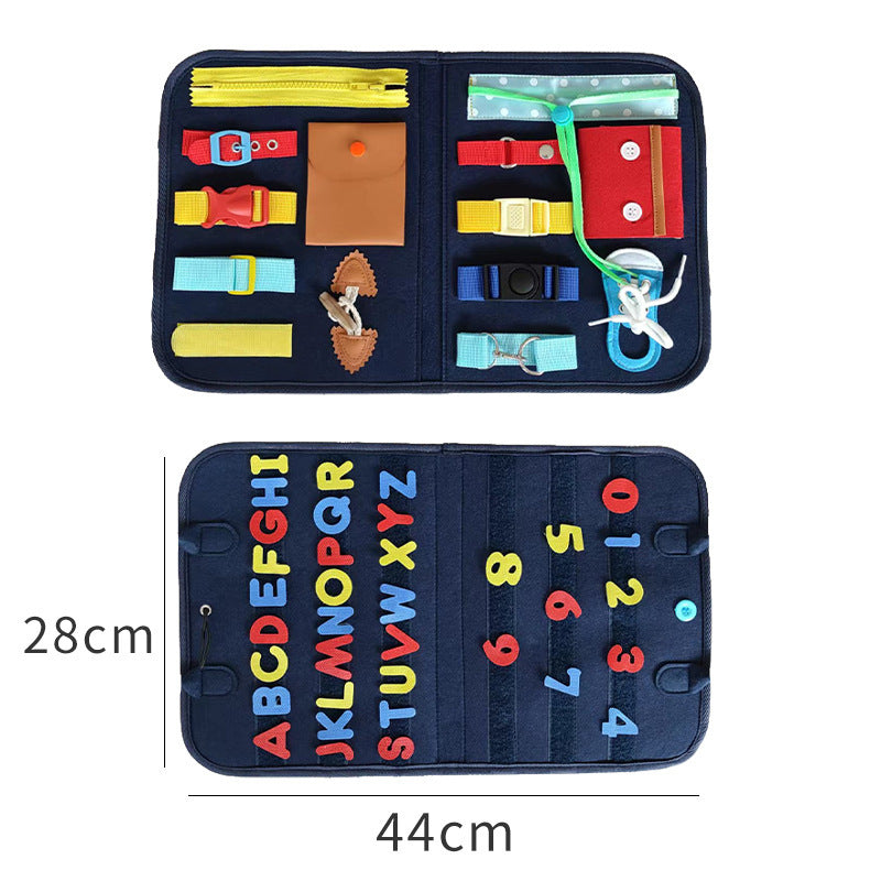 Sainishops™New Busy Book Children s Busy Board Dressing And Buttoning Learning Baby
