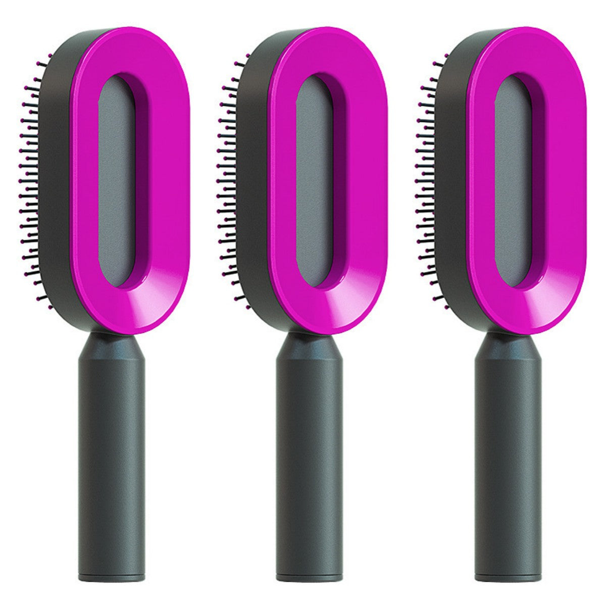 Self Cleaning Hair Brush Anti-Static Scalp Massage Comb