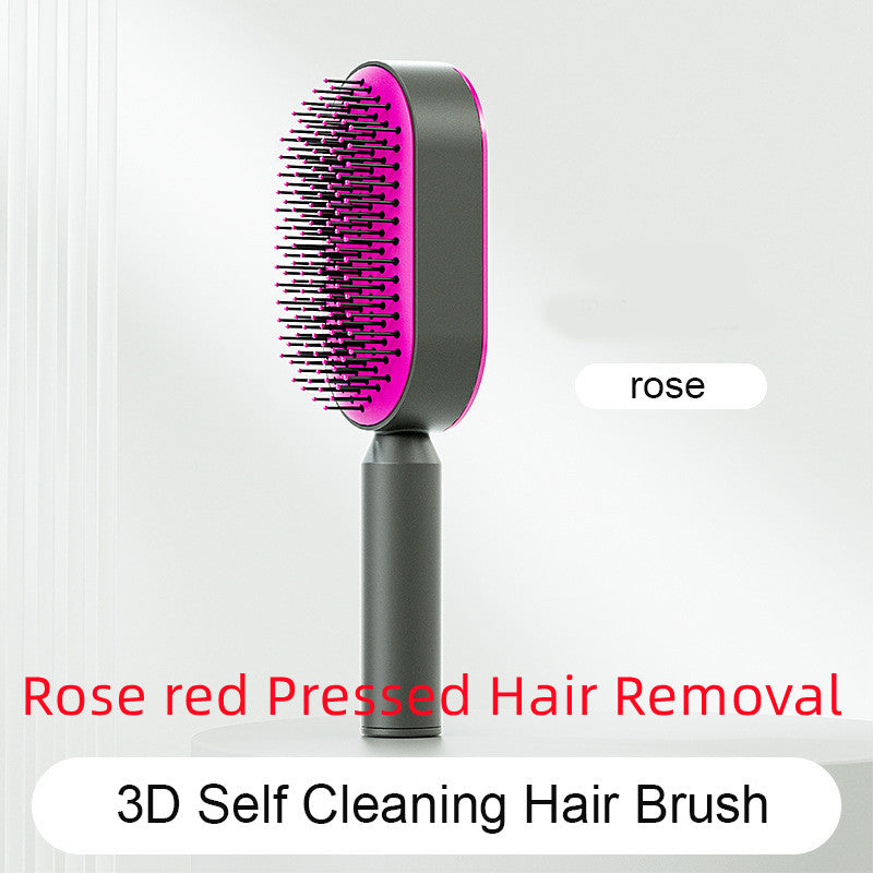 Self Cleaning Hair Brush Anti-Static Scalp Massage Comb
