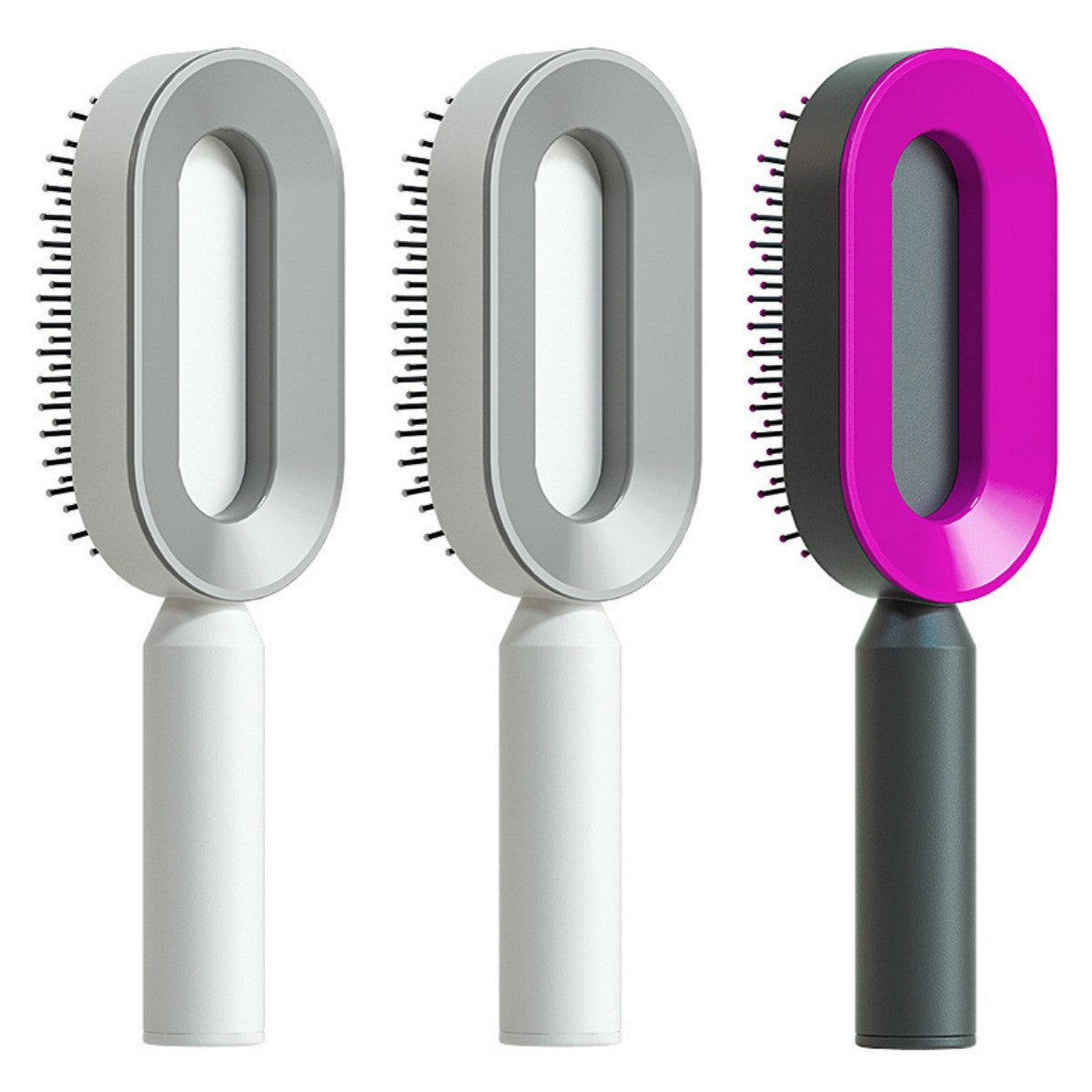 Self Cleaning Hair Brush Anti-Static Scalp Massage Comb