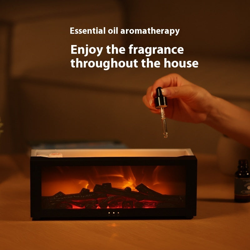 Sainishops™Flame Aromatherapy Diffuser 3D Fireplace Humidifier