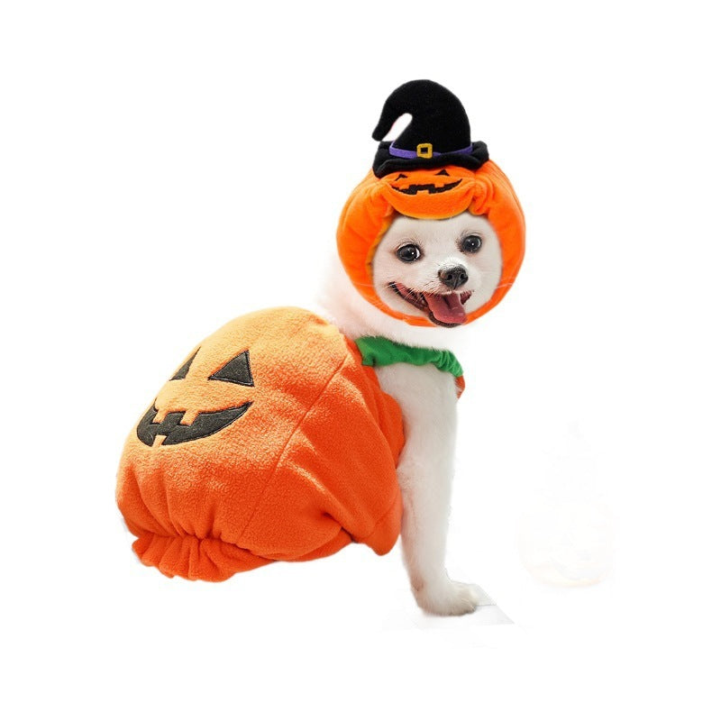 Sainishops™Halloween Pumpkin Vest For Dogs Cats Festive Pet