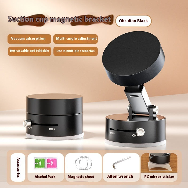 Strong Vacuum Suction Magnetic Car Bracket – 360° Rotation Phone/GPS Mount