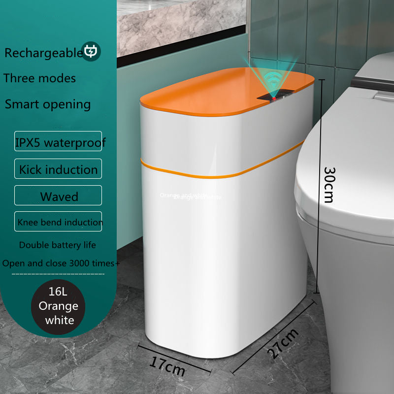 Automatic Smart Trash Can with Lid Induction